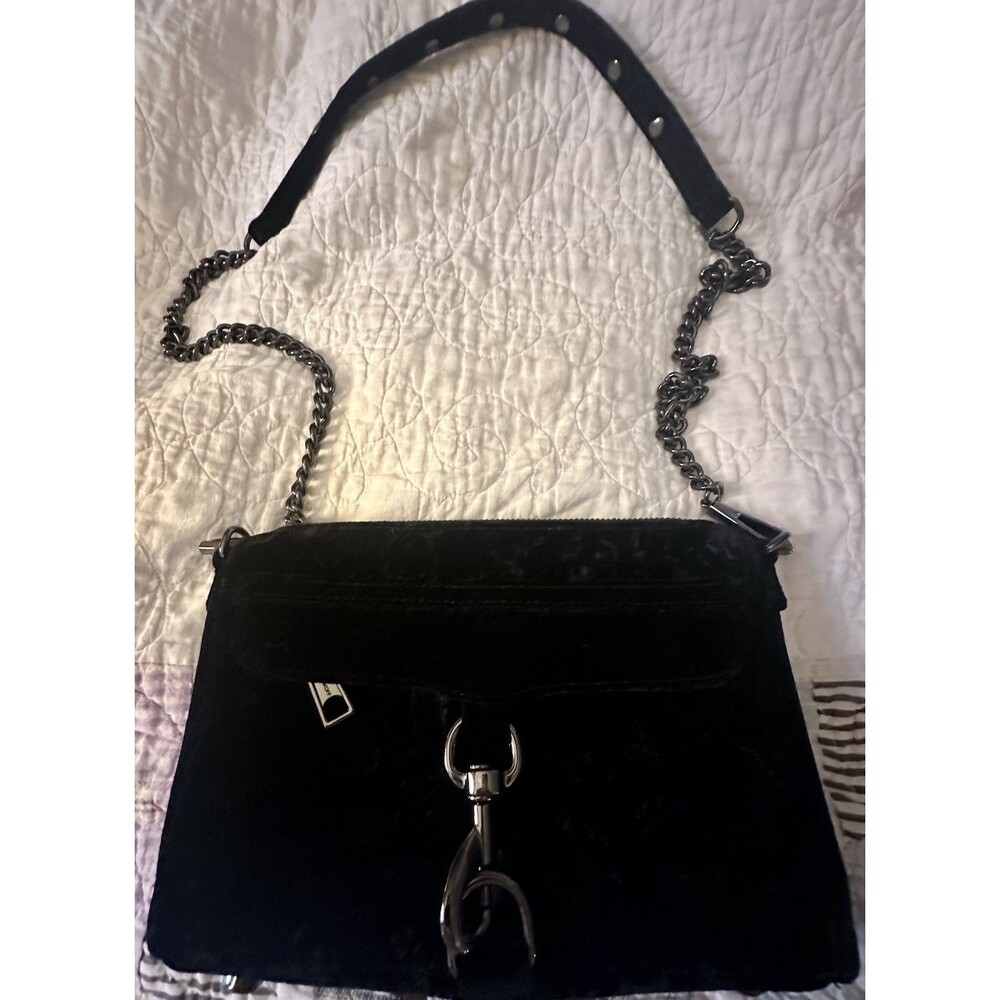 Rebecca Minkoff Mini M.A.C. Crossbody in Black Velvet